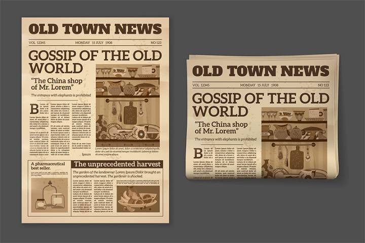 old news vintage